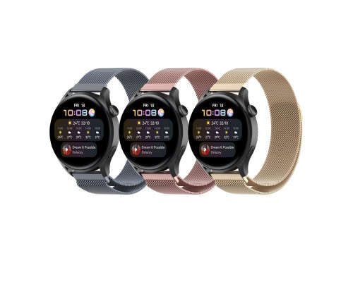 Ремінець Універс 20mm Milanese loop для Samsung/Amazfit/Huawei Колір Rose Gold 2020000438281 ma32371_3342037