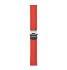 Ремінець Универс 20 mm Silicone+Metal lock для Samsung/Amazfit/Huawei Колір Червоний 2020000331704