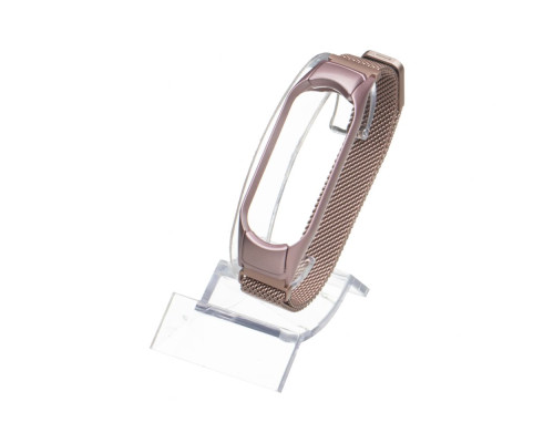 Ремінець для Xiaomi Mi Band 3 / 4 Milanese Loop Колір Рожевий