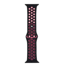 Ремінець для Apple Watch Band Silicone Nike + Protect Case 44/49 mm Колір 06, Чорно-Рожевий 2020000247111