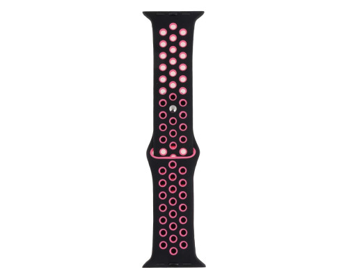 Ремінець для Apple Watch Band Silicone Nike + Protect Case 44/49 mm Колір 06, Чорно-Рожевий 2020000247111