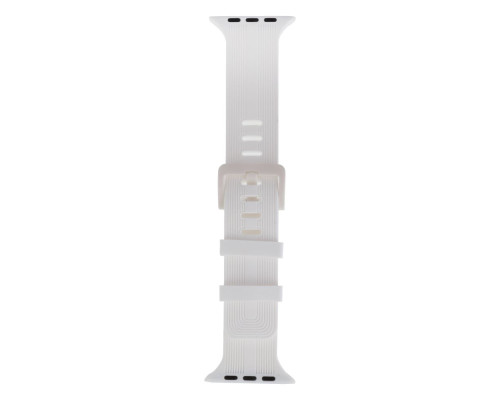 Ремінець для Apple Watch Band Silicone Shine 42/44/45/49 mm Колір White 2020000257295