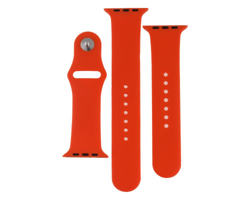 Ремінець для Apple Watch Band Silicone Two-Piece 42/44/45/49 mm Колір 02, Apricot