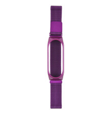 Ремінець для Xiaomi Mi Band 3 / 4 / 5 / 6 Milanese Loop Колір Фиолетовый 2020000295433