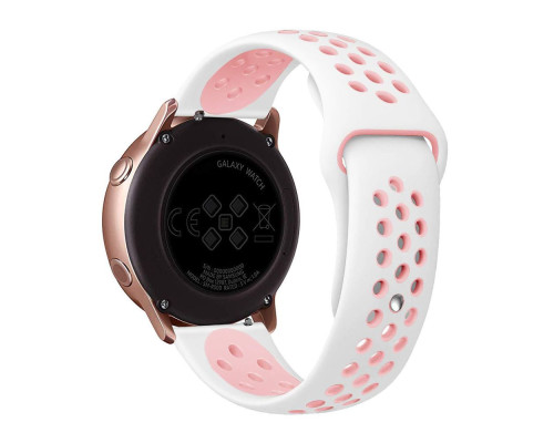 Ремінець Універс 22mm N Sport для Samsung/Amazfit/Huawei Колір Pink/White 2020000494348 ma29272_3868646