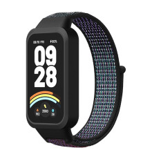 Ремінець для Xiaomi Mi Band 9 Active Nylon Колір Black Purple 2020000473022 ma37232_3667305