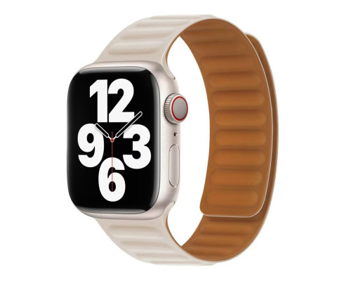 Ремінець для Apple Watch Magnetic Silicone 38/40/41 mm Колір Starlight 2020000478409 ma37190_3610697
