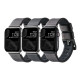 Ремінець для Apple Watch Leather+Silicone 42/44/45/49 mm Колір Black Silver 2020000478232 ma37203_3610735