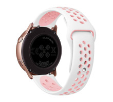 Ремешок Универс 20mm N Sport для Samsung/Amazfit/Huawei Колір White/Pink 2020000413875