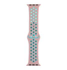 Ремешок для Apple Watch Band Silicone Nike + Protect Case 40/41 mm Колір 20, Рожево-Бiрюзовий 2020000246930