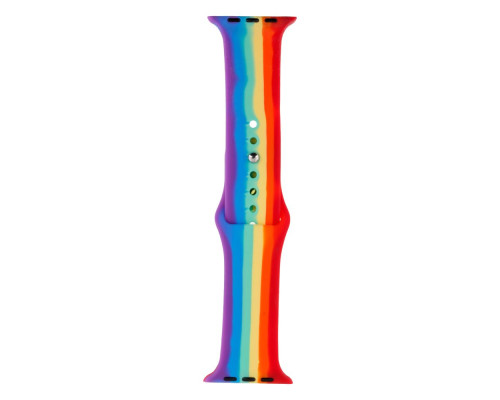 Ремінець для Apple Watch Band Silicone One-Piece Size-S 42/44/45/49 mm Колір Rainbow 2020000247258