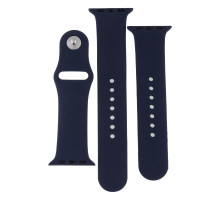 Ремінець для Apple Watch Band Silicone Two-Piece 38/40/41 mm Колір 08, Dark blue 2020000267911