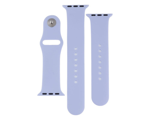 Ремінець для Apple Watch Band Silicone Two-Piece 42/44/45/49 mm Уценка Колір 08.Dark Blue 2020000481744 ma37399_3611582