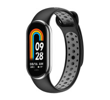 Ремінець для Xiaomi Mi Band 8 / 9 N Sport Колір Black/Grey 2020000420071