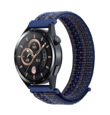 Ремешок Универс 22mm Nylon для Samsung/Amazfit/Huawei Колір Dark Blue 2020000373087