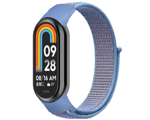 Ремінець для Xiaomi Mi Band 8 / 9 Nylon Колір Light Blue 2020000424345