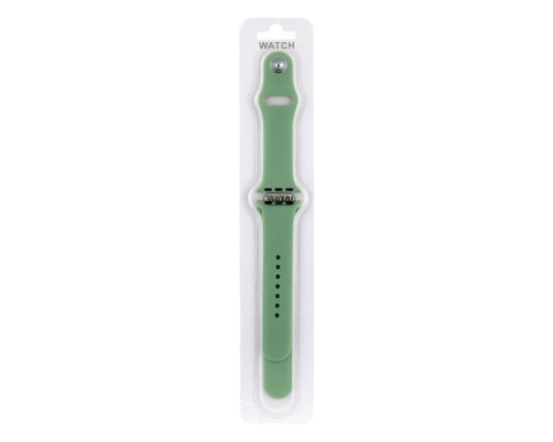 Ремінець для Apple Watch Band Silicone Two-Piece 42/44/45/49 mm Уценка Колір 35.Dark Olive 2020000481690 ma37399_3611583
