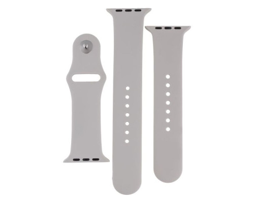 Ремінець для Apple Watch Band Silicone Two-Piece 42/44/45/49 mm Уценка Колір 35.Dark Olive 2020000481690 ma37399_3611583