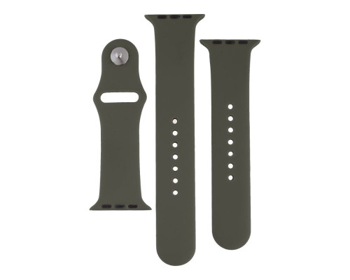 Ремінець для Apple Watch Band Silicone Two-Piece 42/44/45/49 mm Мята упаковка Колір 44.Shiny Blue 2020000481256 ma33988_3325240