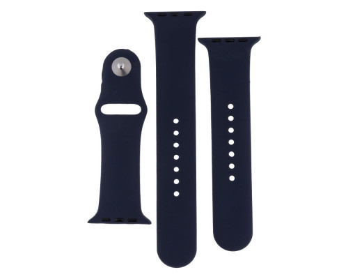 Ремінець для Apple Watch Band Silicone Two-Piece 42/44/45/49 mm Мята упаковка Колір 44.Shiny Blue 2020000481256 ma33988_3325240