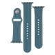 Ремінець для Apple Watch Band Silicone Two-Piece 42/44/45/49 mm Мята упаковка Колір 44.Shiny Blue 2020000481256 ma33988_3325240