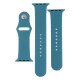 Ремінець для Apple Watch Band Silicone Two-Piece 42/44/45/49 mm Мята упаковка Колір 44.Shiny Blue 2020000481256 ma33988_3325240