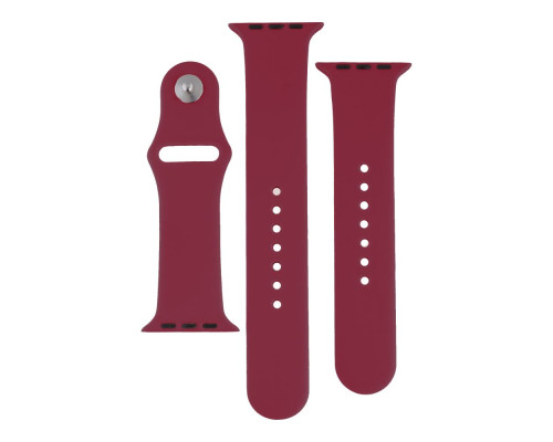 Ремінець для Apple Watch Band Silicone Two-Piece 42/44/45/49 mm Мята упаковка Колір 44.Shiny Blue 2020000481256 ma33988_3325240