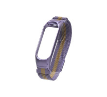 Ремінець для Xiaomi Mi Band 3 / 4 Milanese Loop Color Колір Фiолетово-Золотий 2020000169406