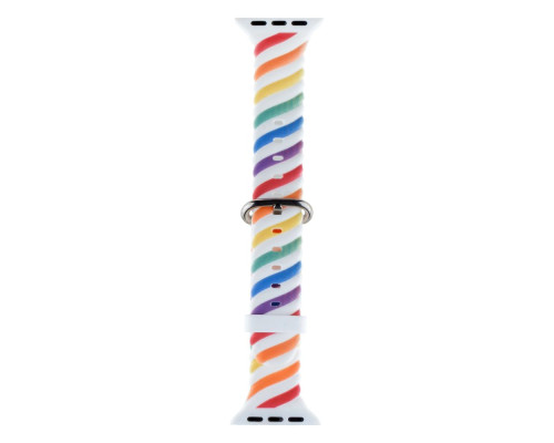 Ремінець Colour Bar для Apple Watch 38/40/41 mm Колір 1, Біло-М'ятний