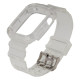 Ремінець для Apple Watch Band Color Transparent + Protect Case 44mm Колір White