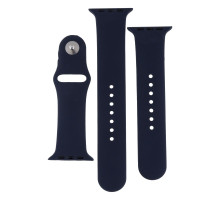 Ремінець для Apple Watch Band Silicone Two-Piece 42/44/45/49 mm Колір 08, Dark blue 2020000268260