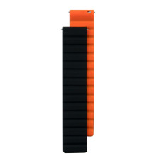 Ремінець для часов Silicone Link Magnetic 20mm Колір Black-Orange 2020000307952