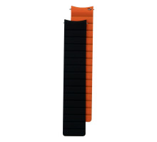 Ремінець для годинників Silicone Link Magnetic 22mm Колір Black-Orange 2020000307891