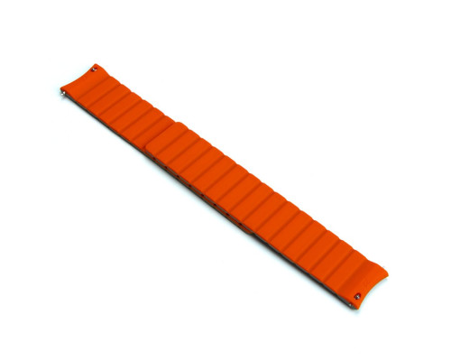 Ремінець для годинників Silicone Link Magnetic 22mm Колір Black-Orange