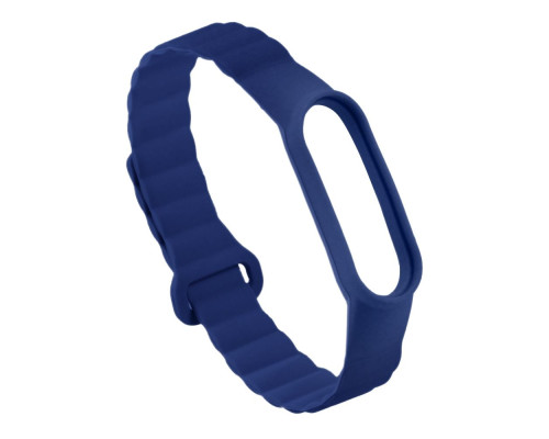 Ремінець для Xiaomi Mi Band 3/4/5/6/7 Silicone Link Колір Dark Blue 2020000373445 ma32368_2917271