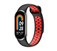 Ремінець для Xiaomi Mi Band 8 / 9 N Sport Колір Black/Red 2020000420064