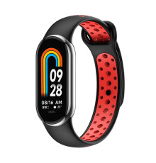 Ремінець для Xiaomi Mi Band 8 / 9 N Sport Колір Black/Red 2020000420064