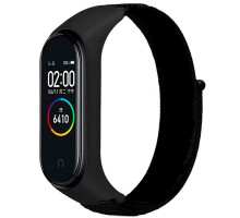 Ремешок для Xiaomi Mi Band 3 / 4 / 5 / 6 / 7 Nylon Колір Black 2020000424413