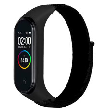 Ремешок для Xiaomi Mi Band 3 / 4 / 5 / 6 / 7 Nylon Колір Black 2020000424413