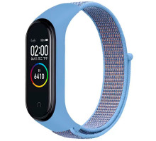 Ремешок для Xiaomi Mi Band 3 / 4 / 5 / 6 / 7 Nylon Колір Light Blue 2020000424451