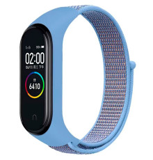 Ремешок для Xiaomi Mi Band 3 / 4 / 5 / 6 / 7 Nylon Колір Light Blue 2020000424451