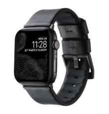 Ремінець для Apple Watch Leather+Silicone 38/40/41 mm Колір Black Black 2020000478287 ma37204_3610738