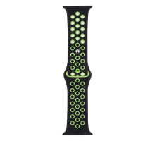 Ремешок для Apple Watch Band Silicone Nike + Protect Case 40/41 mm Колір 09, Чорно-Зелений 2020000246978