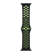 Ремешок для Apple Watch Band Silicone Nike + Protect Case 40/41 mm Колір 09, Чорно-Зелений 2020000246978