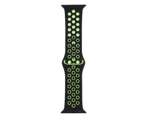 Ремешок для Apple Watch Band Silicone Nike + Protect Case 40/41 mm Колір 09, Чорно-Зелений 2020000246978