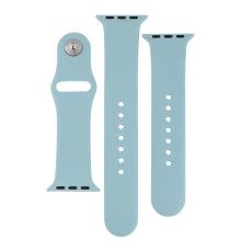 Ремінець для Apple Watch Band Silicone Two-Piece 38/40/41 mm Колір 64, Light cyan 2020000267706