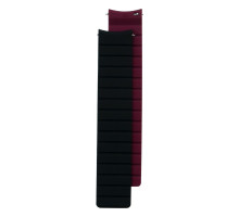 Ремінець для годинників Silicone Link Magnetic 22mm Колір Black-Bordo 2020000307914