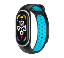 Ремешок для Xiaomi Mi Band 5 / 6 / 7 N Sport Колір Black/Blue 2020000420156