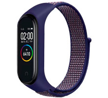 Ремешок для Xiaomi Mi Band 3 / 4 / 5 / 6 / 7 Nylon Колір Dark Blue 2020000424406