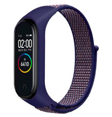 Ремешок для Xiaomi Mi Band 3 / 4 / 5 / 6 / 7 Nylon Колір Dark Blue 2020000424406